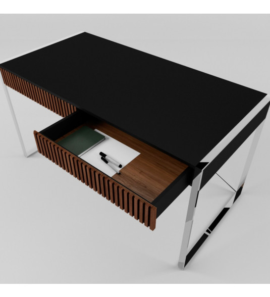 Desk with chrome Arris